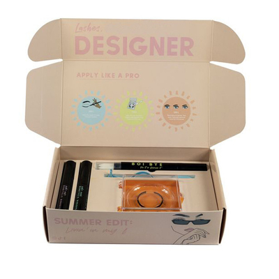 Custom Logo Printed Cardboard False Eyelash Packaging Shipping Box
