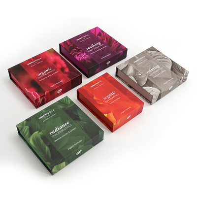 Custom Premium Paper Magnetic Essential Oil Packaging Gift Box With Divider