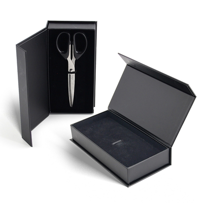 Custom Luxury Hair Scissors Packing Gift Paper Box with Velvet Insert